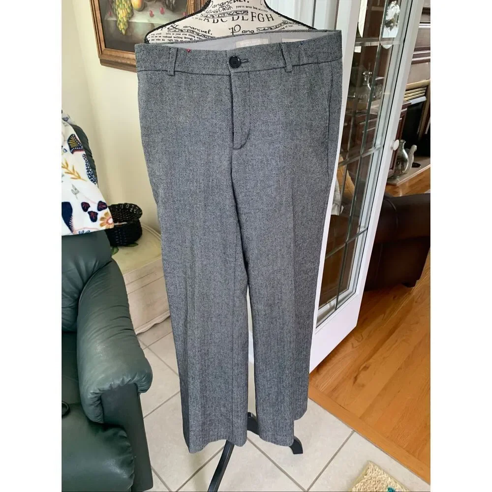 Banana Republic Heather Grey Wool Blend Pants